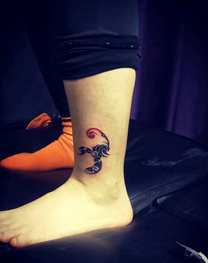 蝎子纹身图片_图腾纹身图案