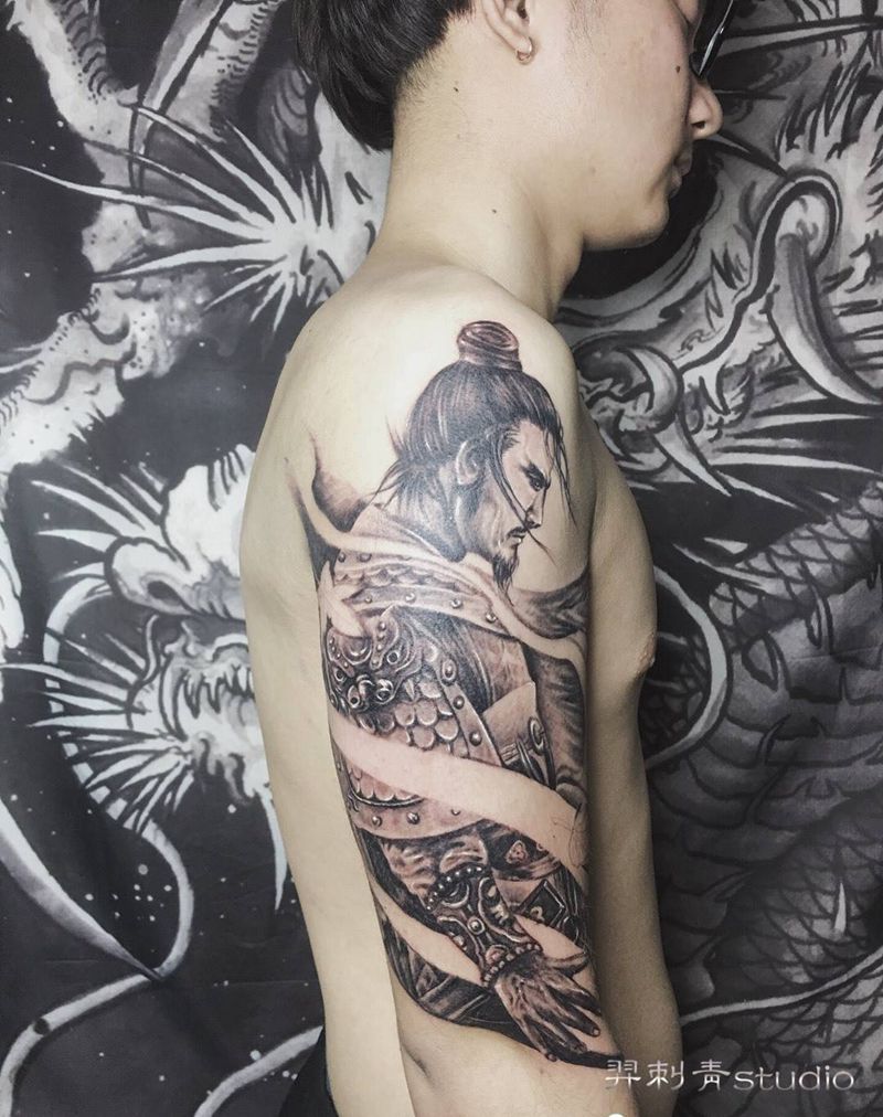 三国马稷纹身图片