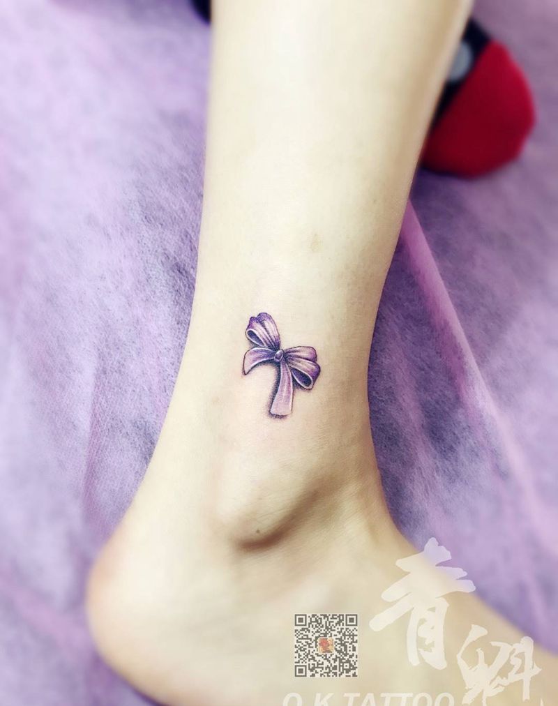 脚踝日常纹身图片