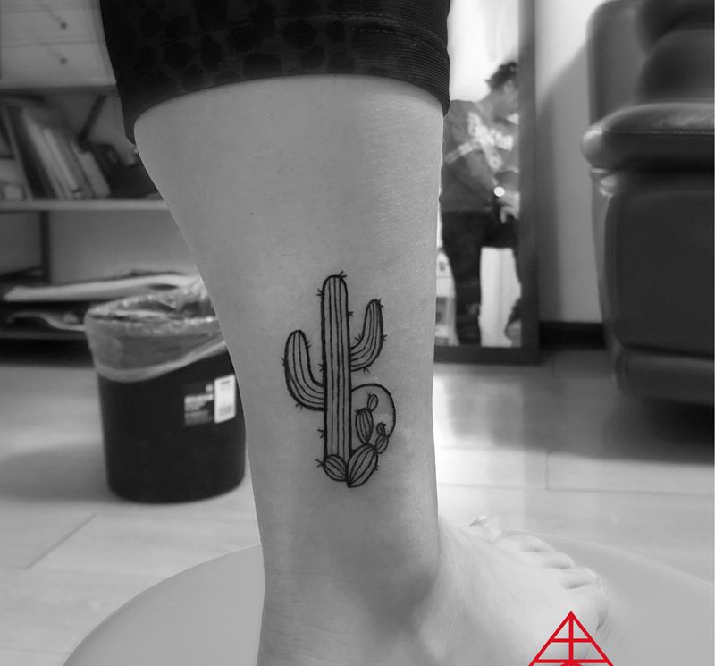 仙人掌纹身图片