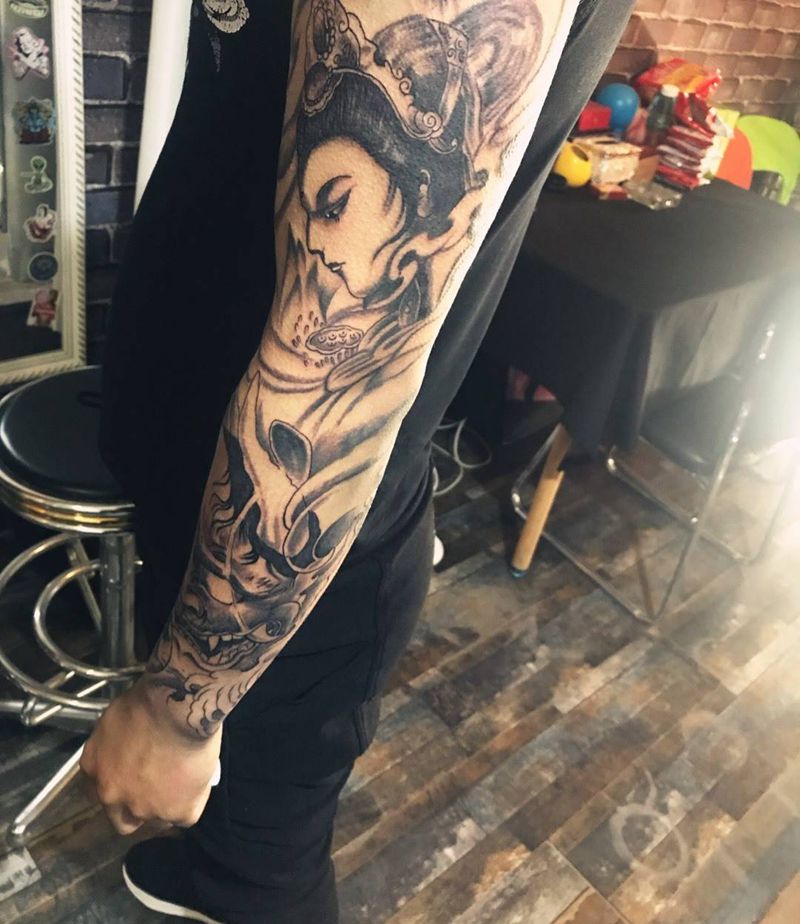 特价花臂纹身图片