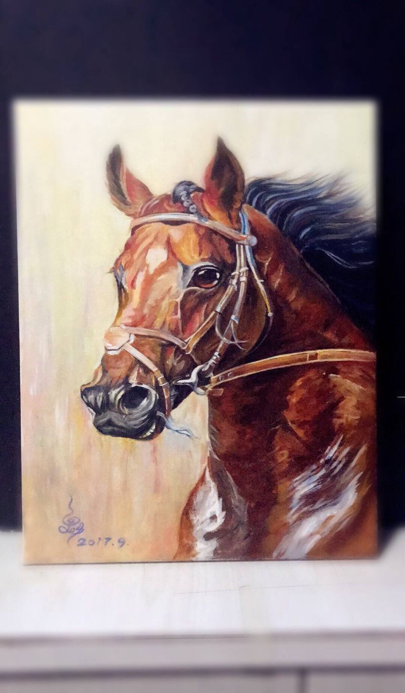 青魁水粉画纹身图片