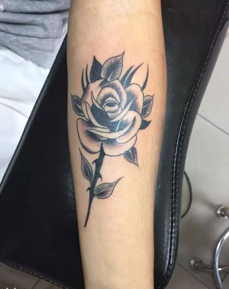 玫瑰纹身图片