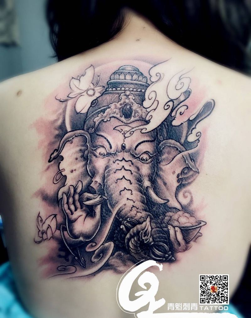 象神纹身图片