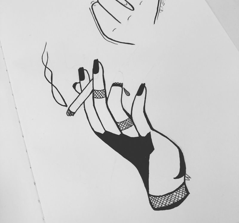 不外言纹身图片_手稿肩部手部背部清新人物纹身图案