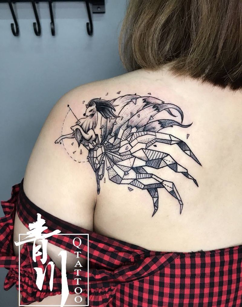 九尾狐纹身图片