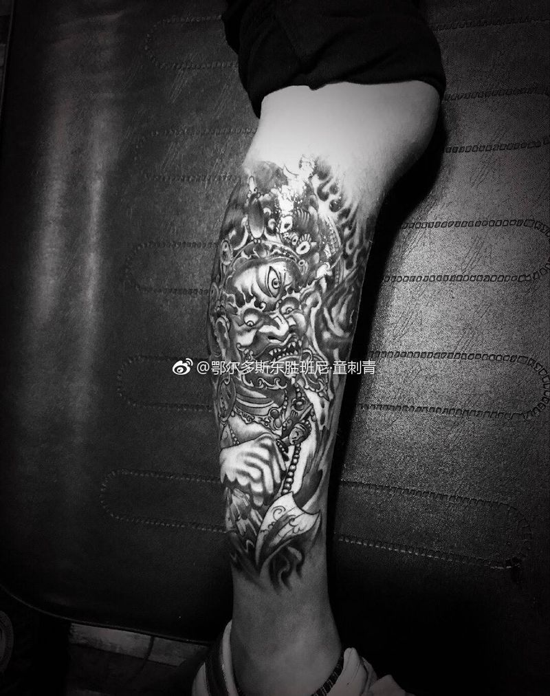 大黑天纹身图片