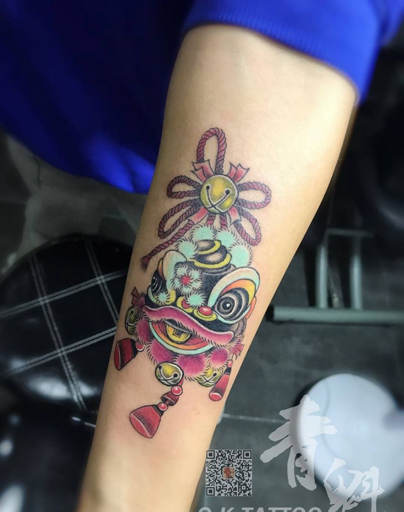 小福狮纹身图片