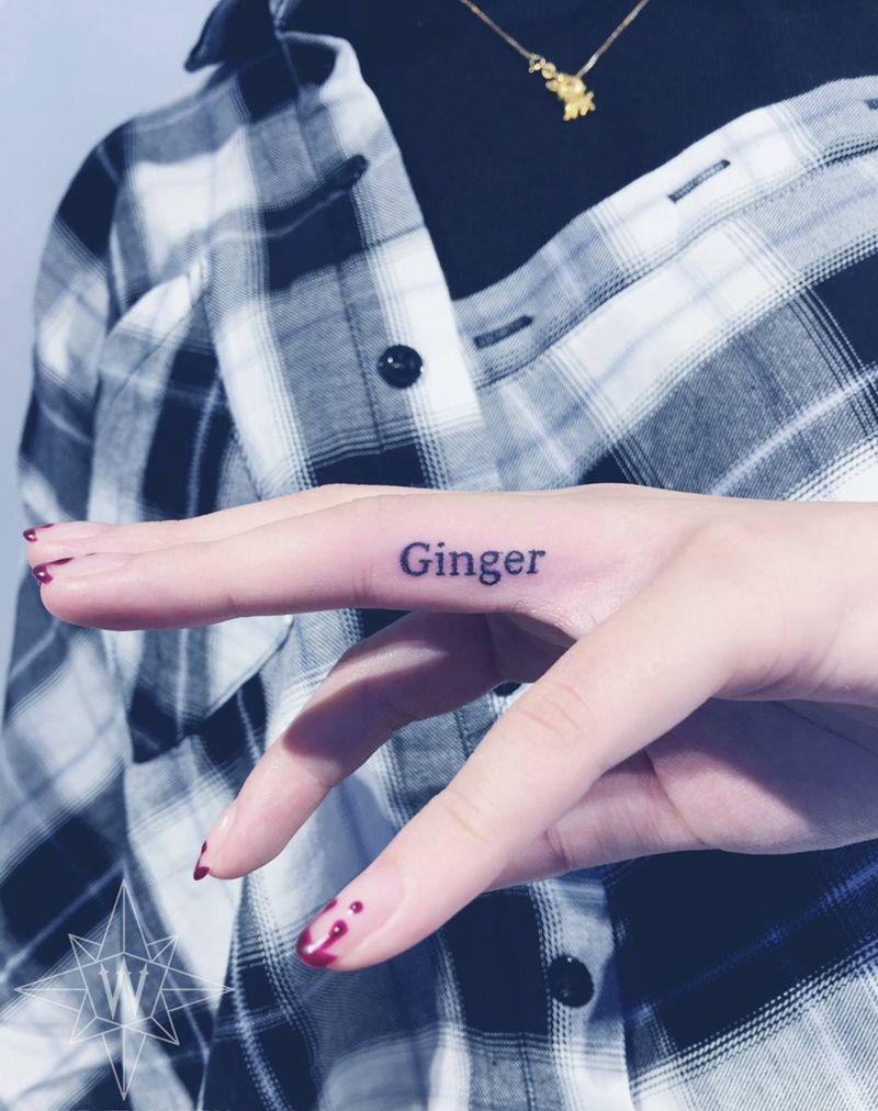 英文纹身图片_手指成品欧美字符纹身图案