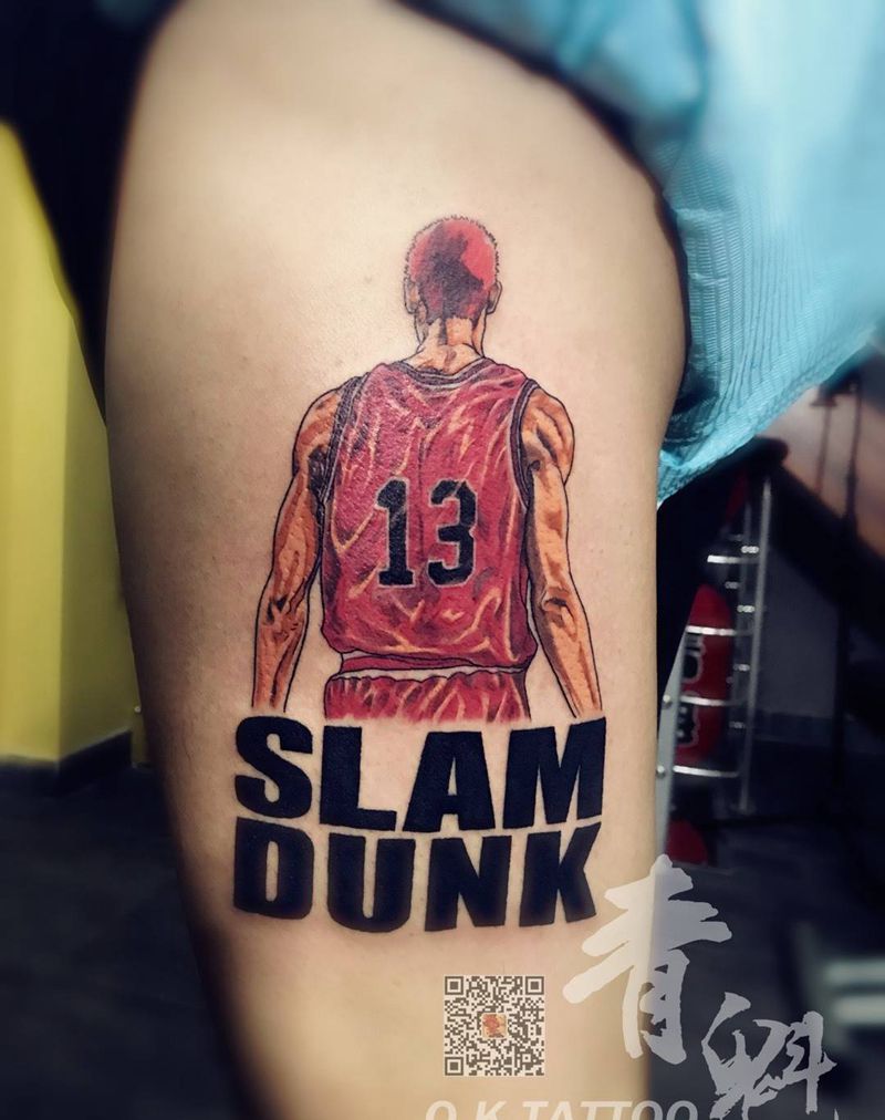 樱木花道纹身图片