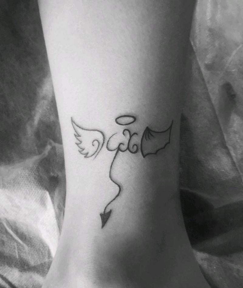 小清新纹身图片_脚部纹身图案