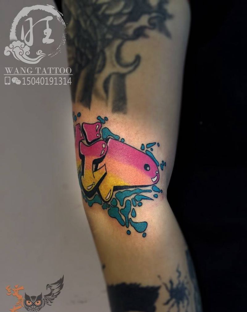 涂鸦纹身图片_成品手臂欧美字符纹身图案