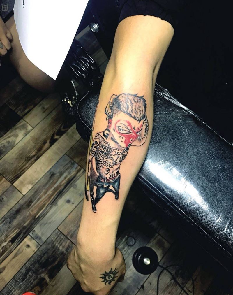 社会猴纹身图片