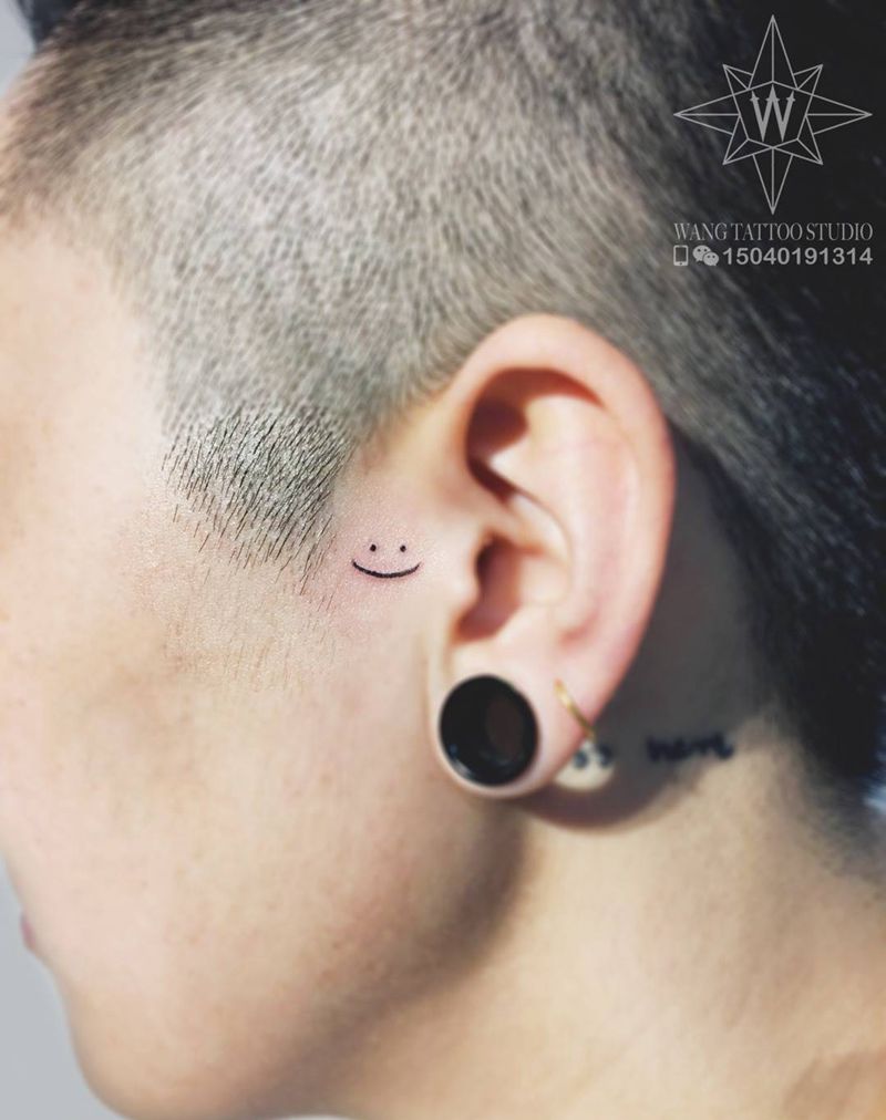 小清新纹身图片_成品手臂脸部清新纹身图案