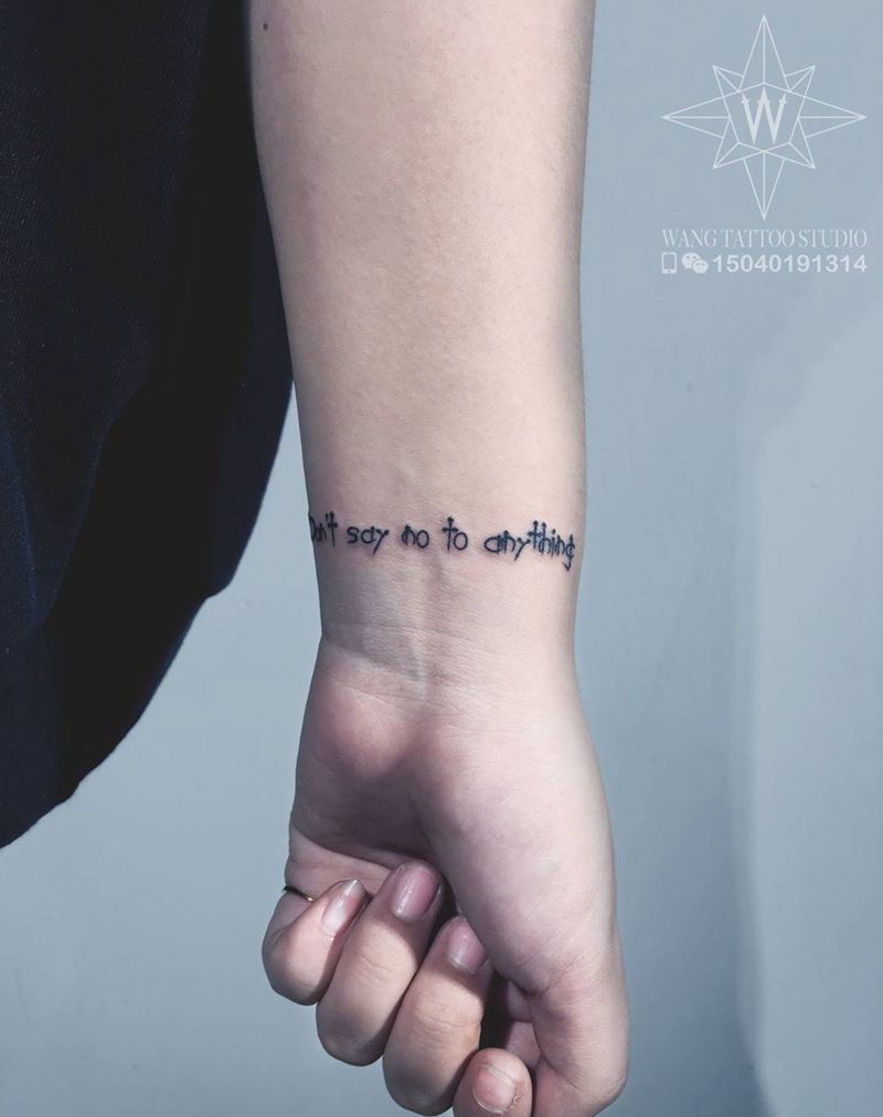 个性英文纹身图片_手腕成品欧美字符清新纹身图案