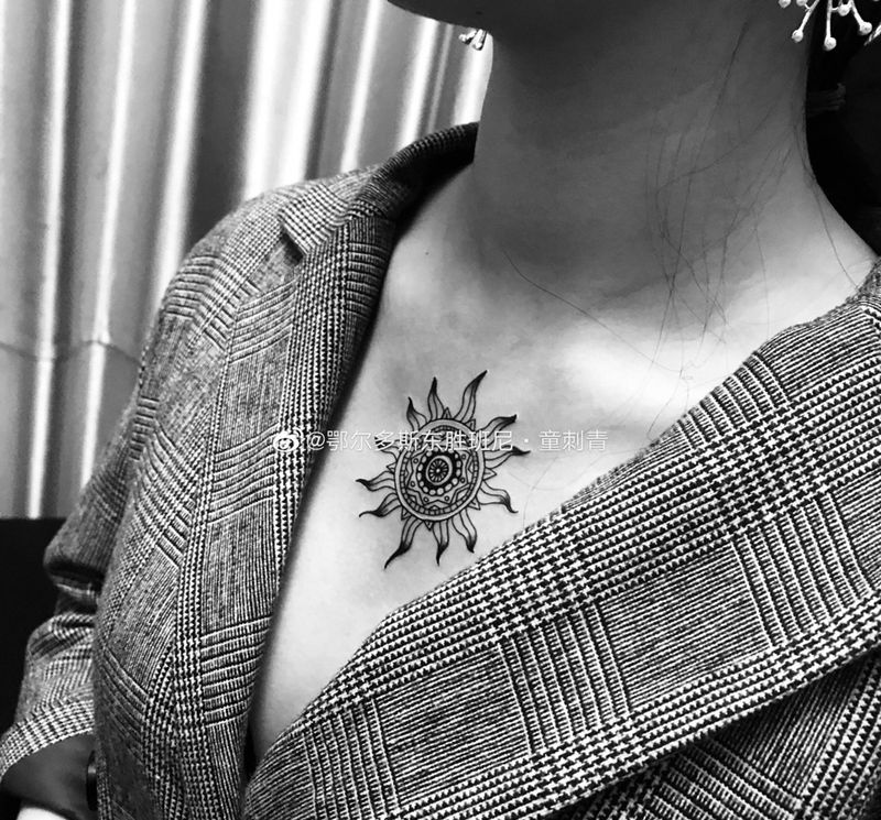 太阳纹身图片
