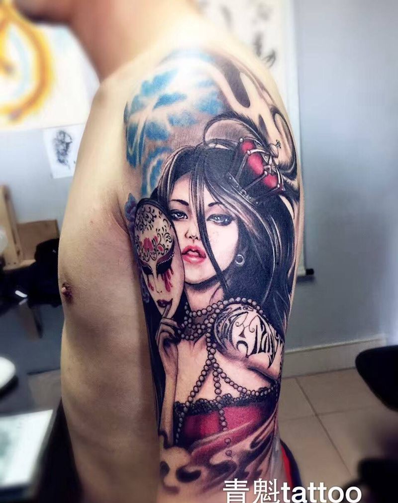 美女纹身图片