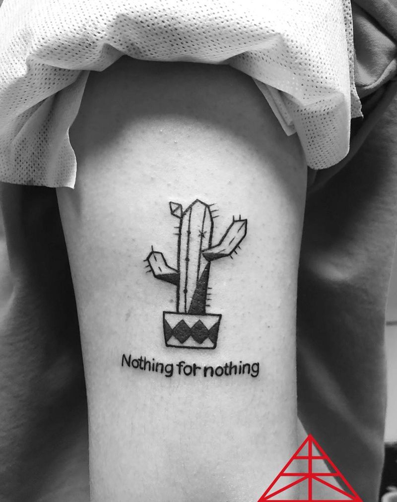 仙人掌纹身图片