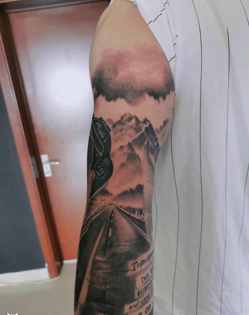 写实花臂纹身图片_手臂腿部欧美写实纹身图案