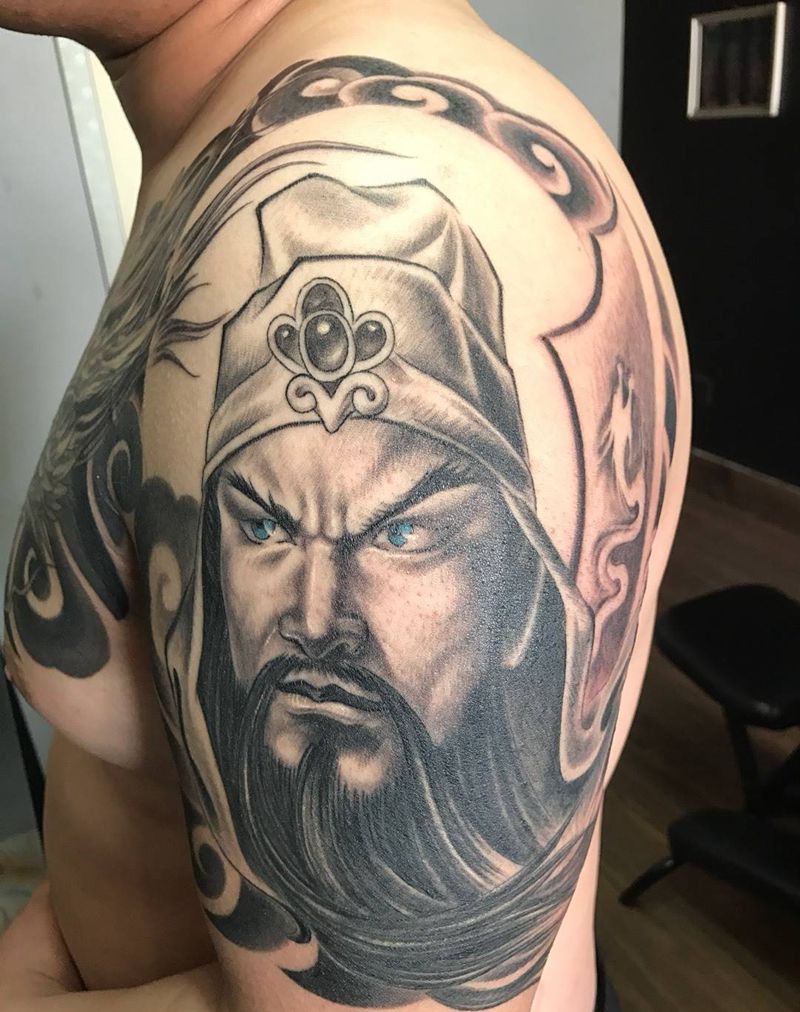 武圣龙威纹身图片