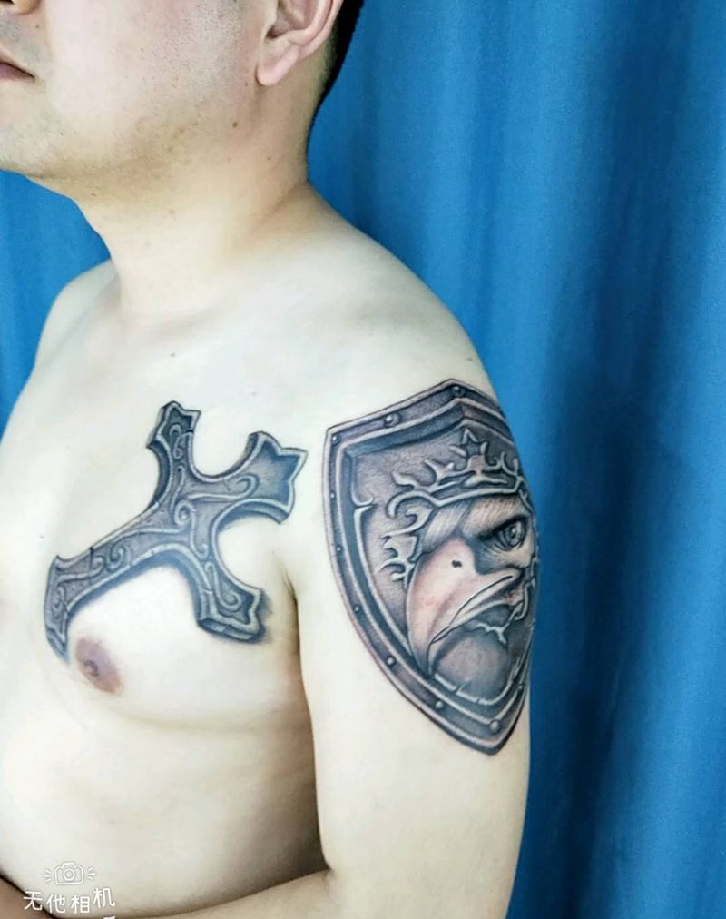 盾牌纹身图片