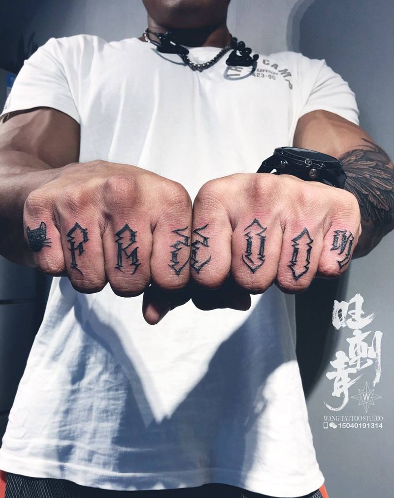 近期文字类作品纹身图片_成品手部手臂胸部背部侧腰纹身图案