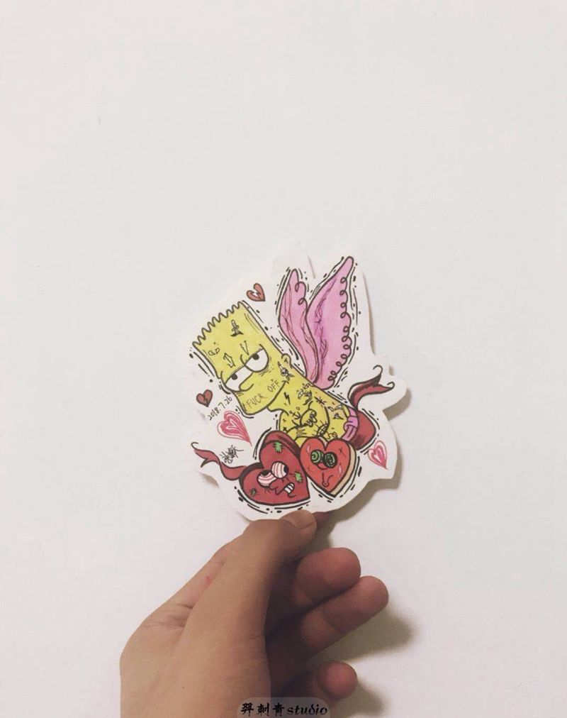 手绘school手稿 每图仅限一人纹身图片