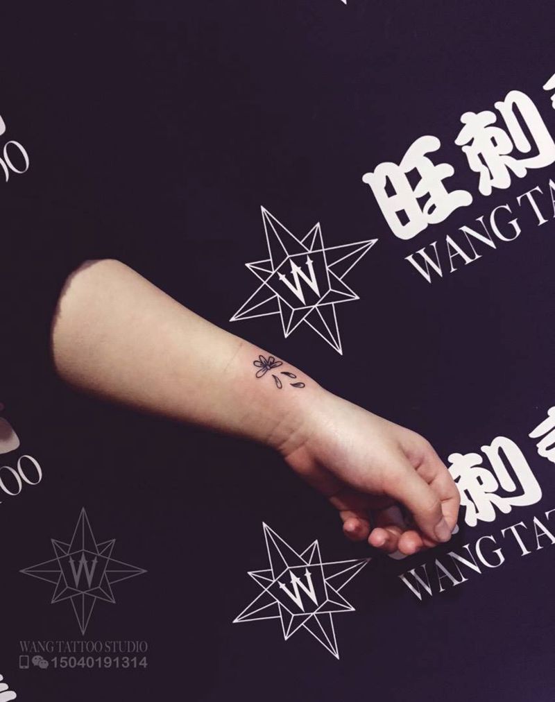 植物纹身图片_成品腿部手臂欧美清新植物纹身图案