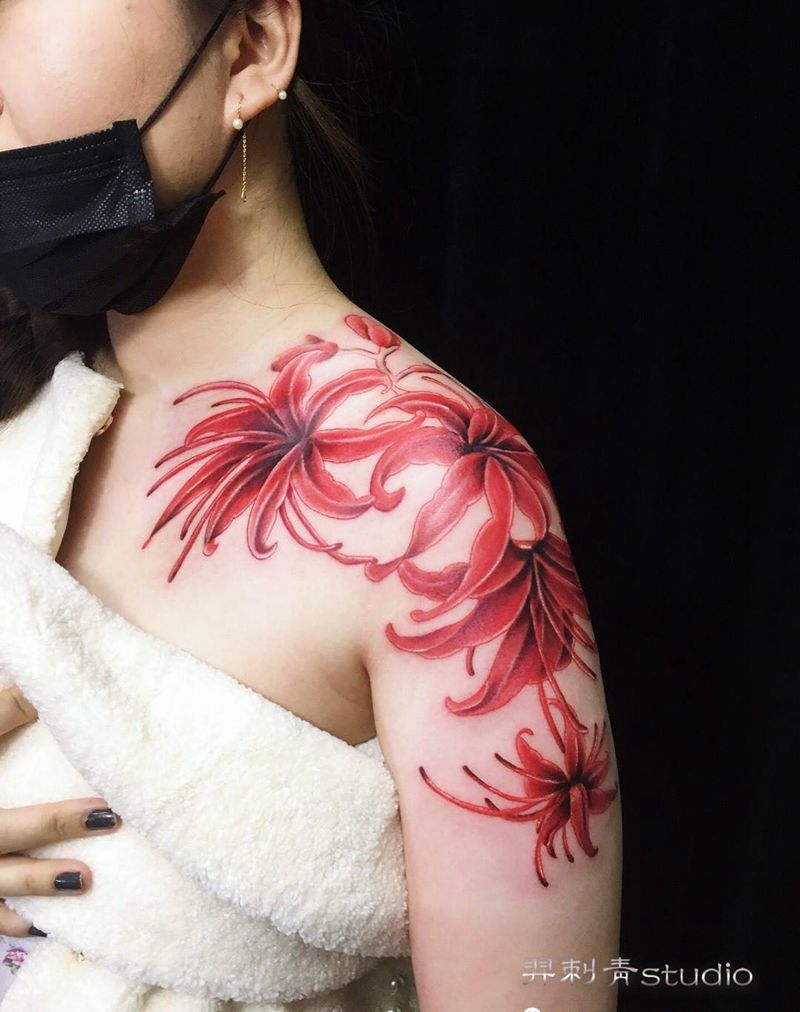 彼岸花纹身图片