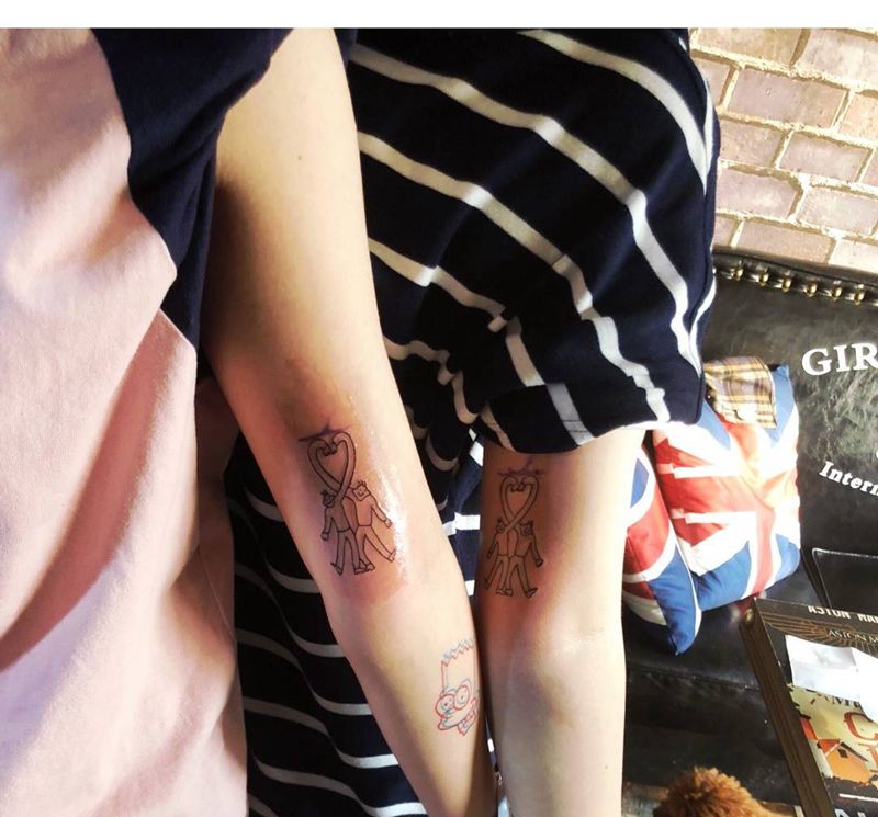 闺蜜纹身纹身图片