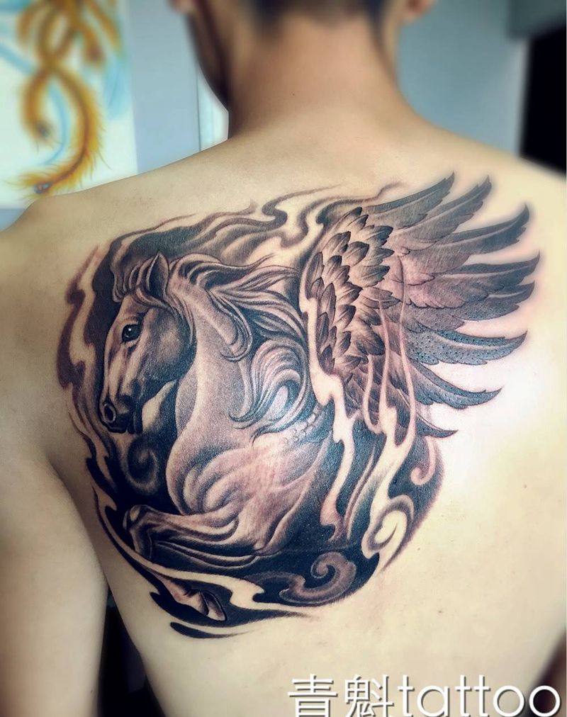 天马行空纹身图片