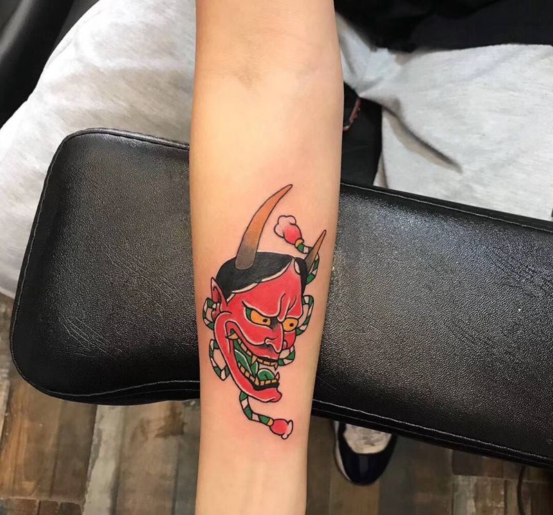 日式小般若纹身图片