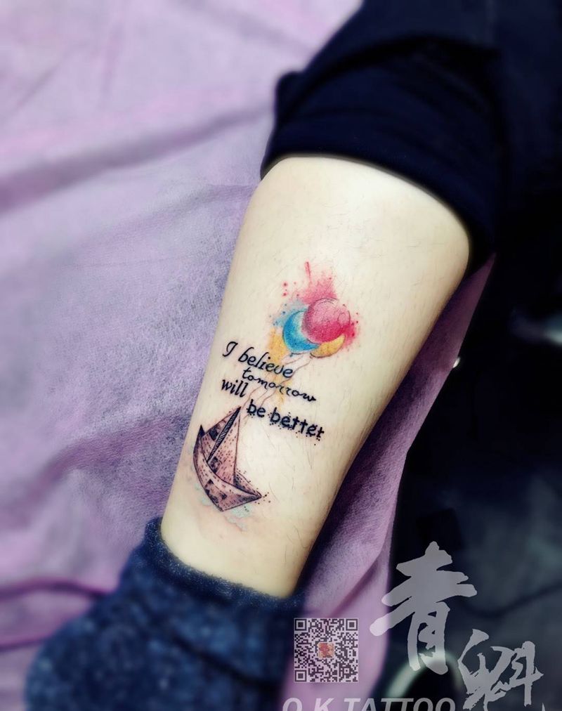 明天会更好纹身图片