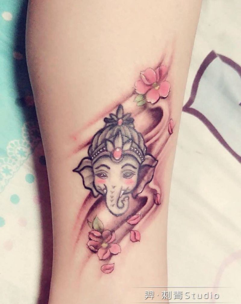 添加背景纹身图片