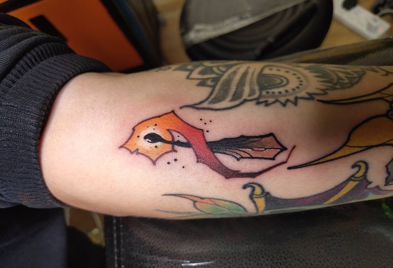 光明纹身图片_手臂New School纹身图案