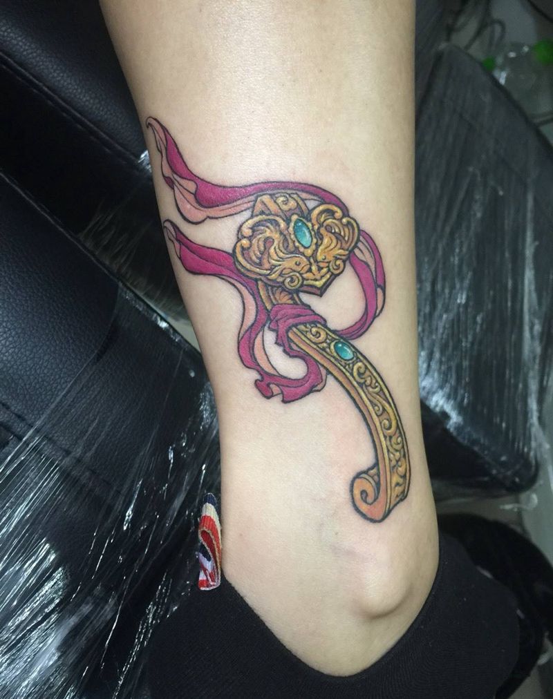 是如意如意随我心意！纹身图片