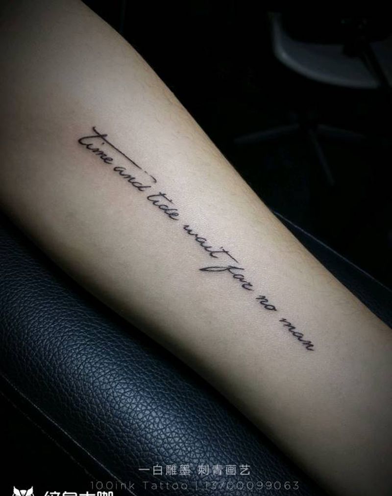 情侣英文纹身图片_清新字符情侣成品纹身图案