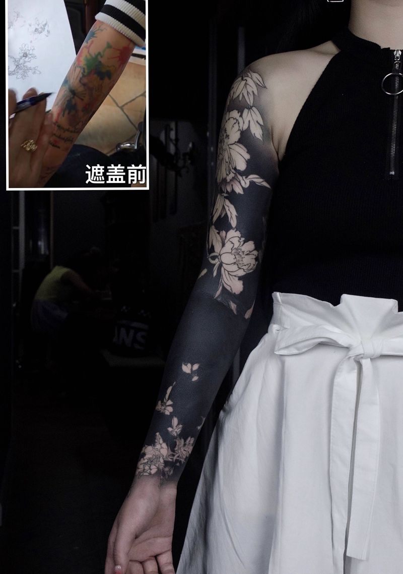 大连华龙堂刺青纹身图片_手臂手部欧美写实纹身图案