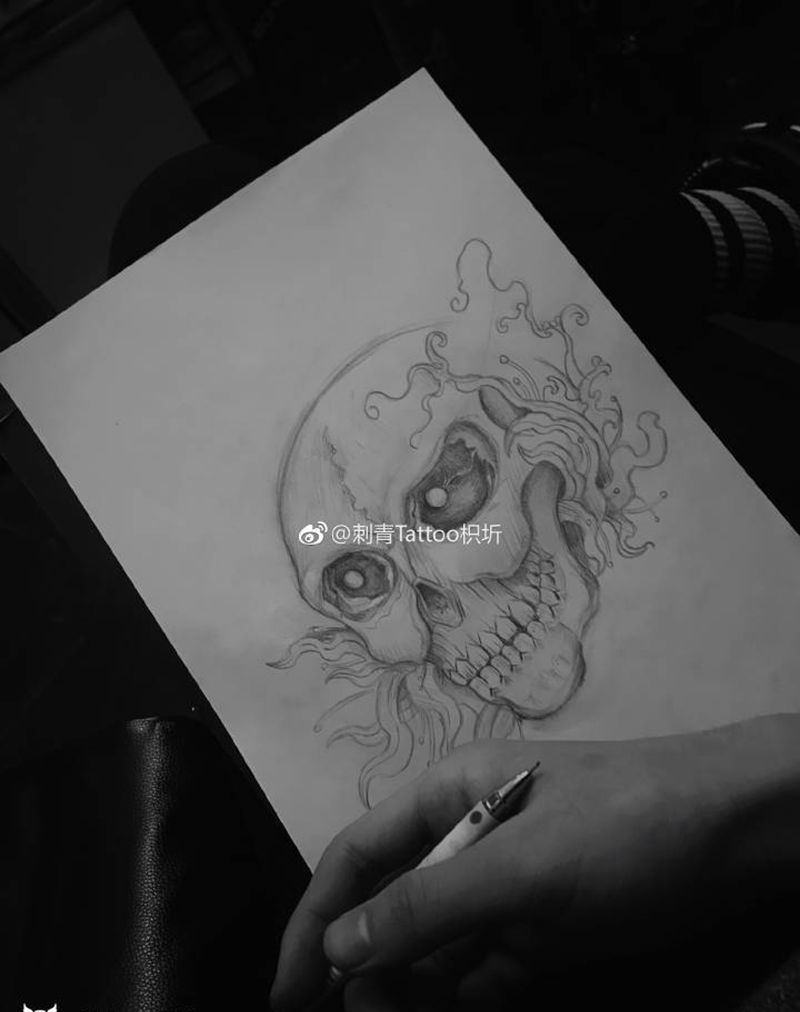 手稿纹身图片