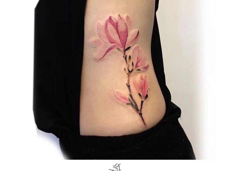 水彩纹身图片