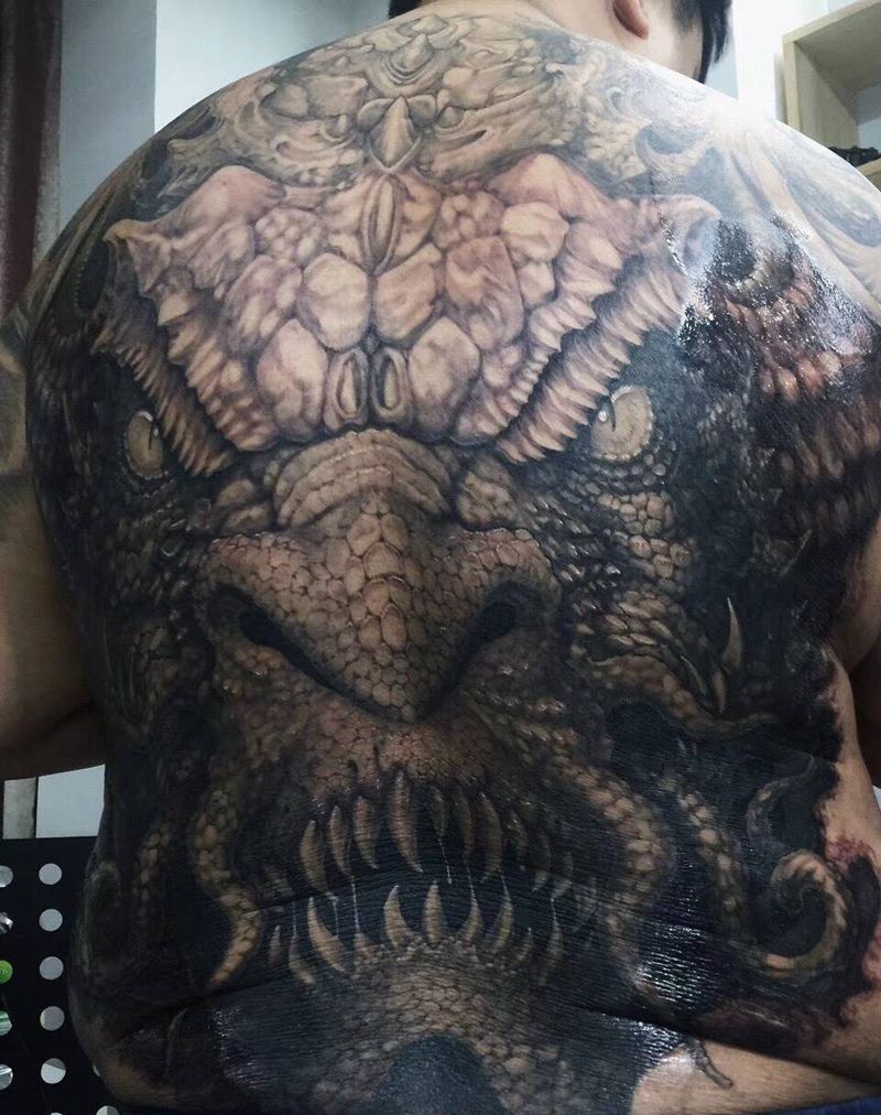 龙威，还有一次完成！纹身图片