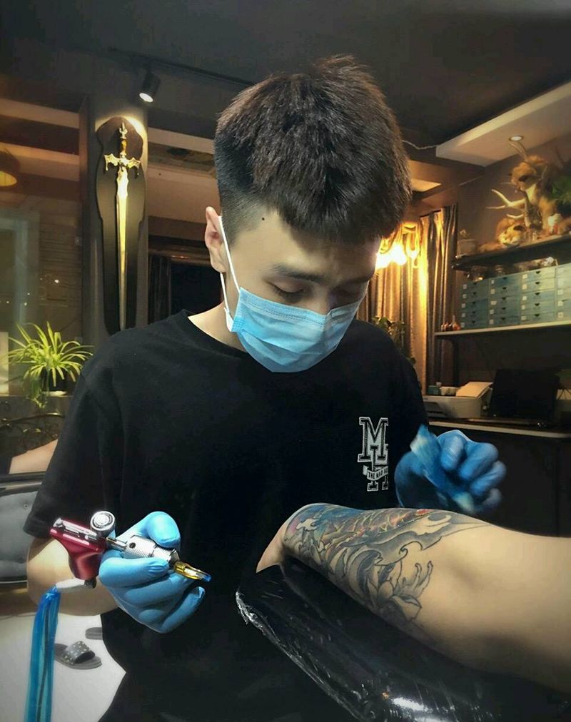 遮盖纹身图片_手臂传统动物植物静物鬼神成品纹身图案