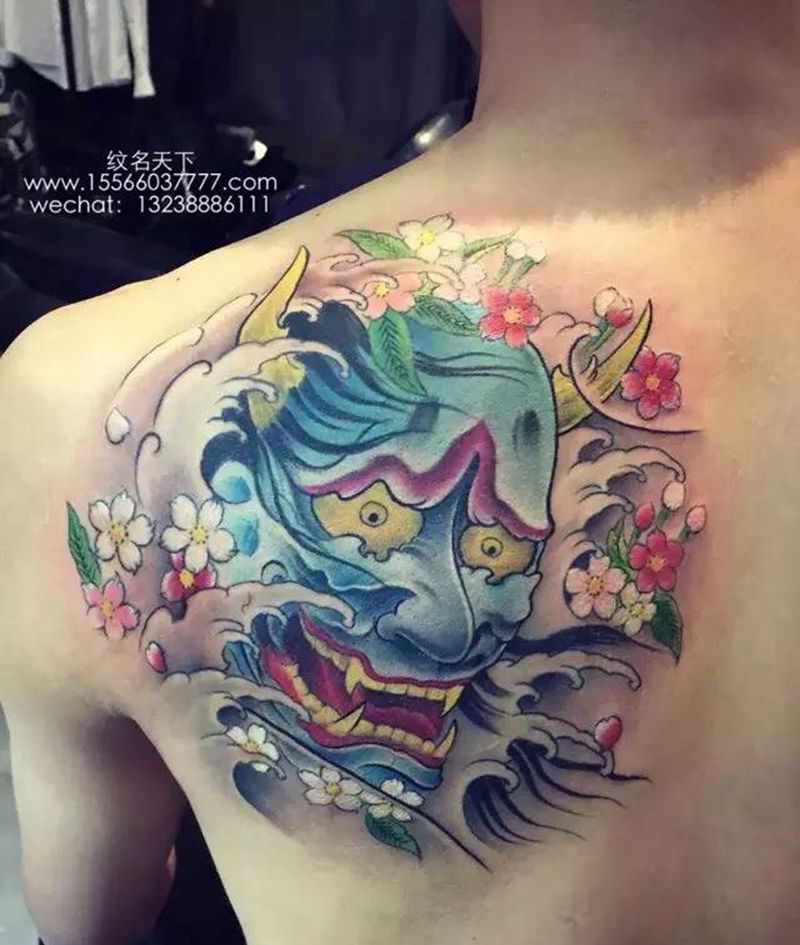 般若纹身图片_传统成品纹身图案