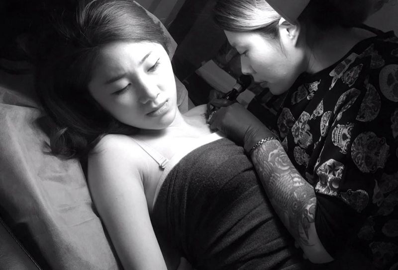 工作花絮纹身图片