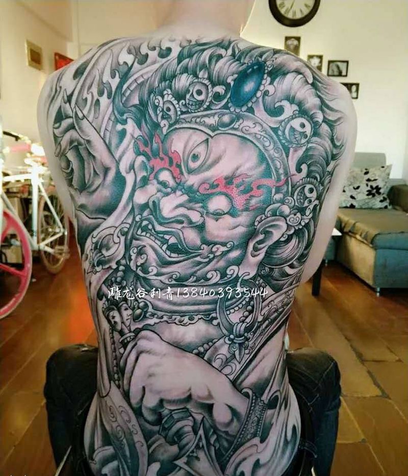 大黑天财神纹身图片