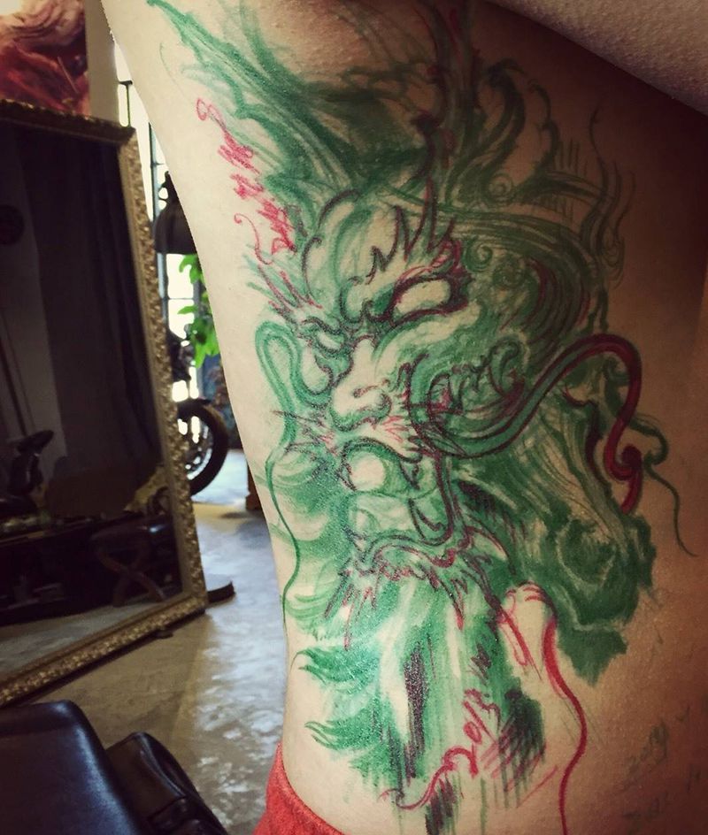 龙马精神纹身图片