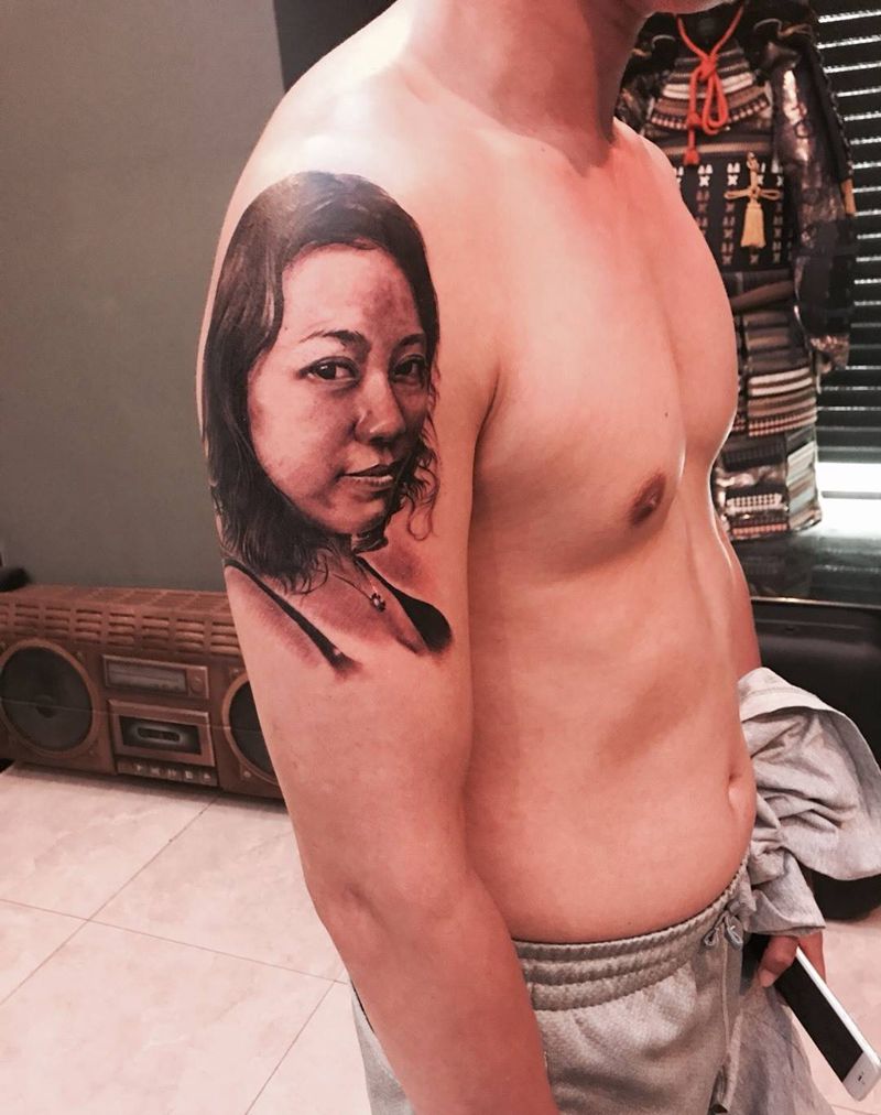 爱人-森作品纹身图片_小伟刺青人物欧美手臂纹身图案