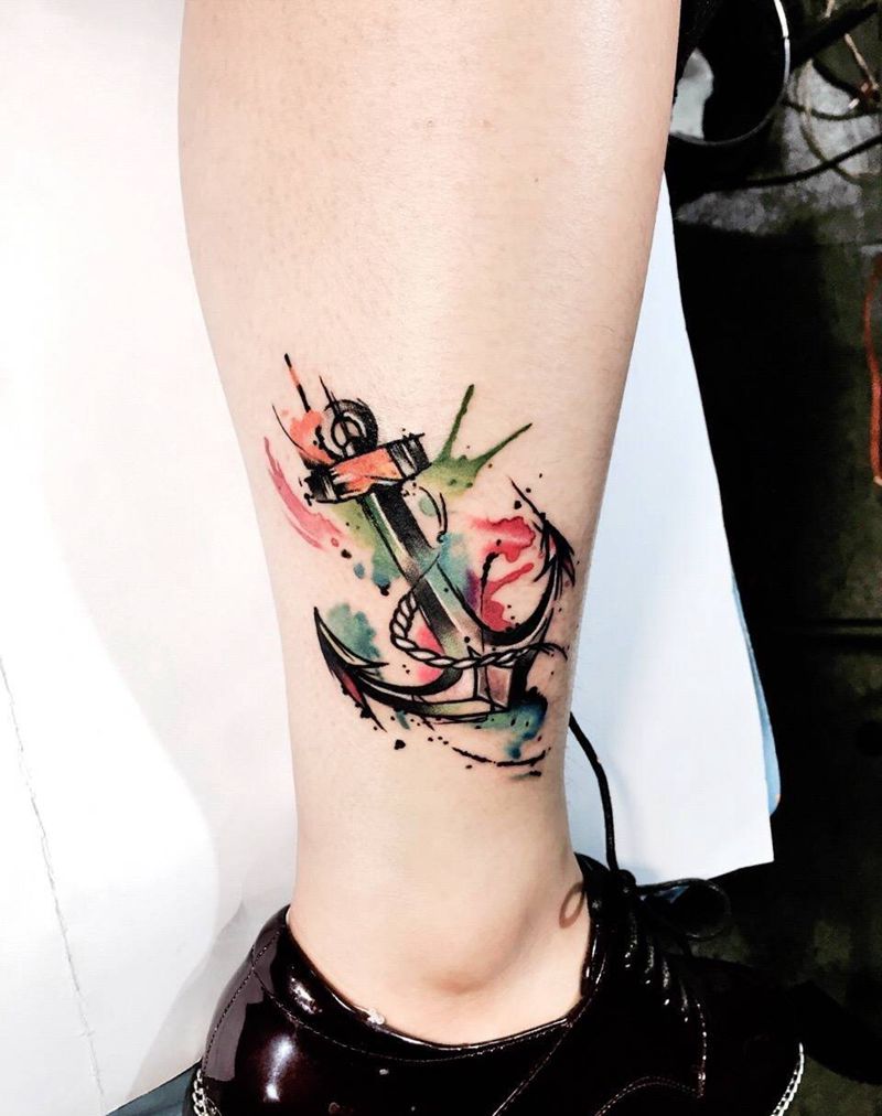 彩色小作品纹身图片_成品手稿肩部胸部手臂腿部背部传统清新静物纹身图案