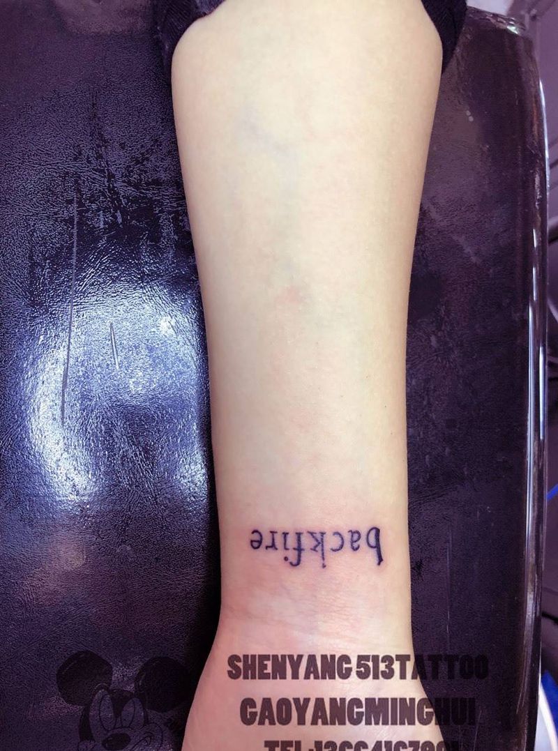 小清新纹身图片_手臂点刺英文小清新纹身图案