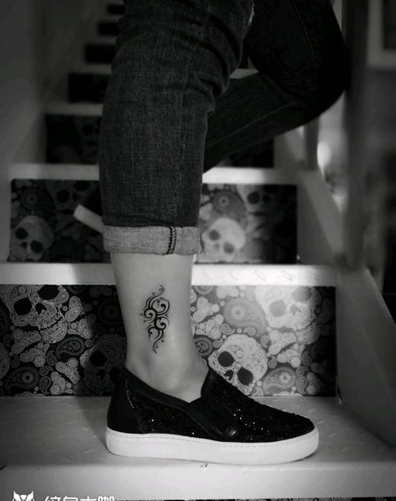 小图腾纹身图片_脚部图腾原创成品纹身图案